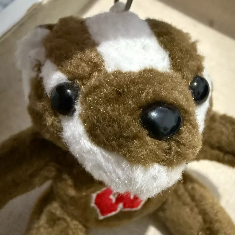 University of Wisconsin Bucky Badger + Keychain Mascot– Soft Mini Stuffed Toy 5”